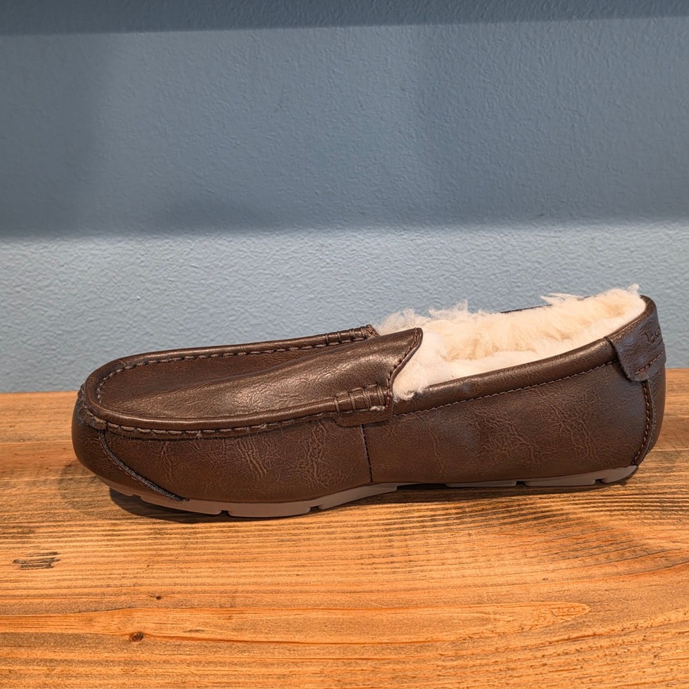 Koolaburra by UGG Mens Tipton Slipper Brown Faux Leather Moccasin 11 - Picture 8 of 11